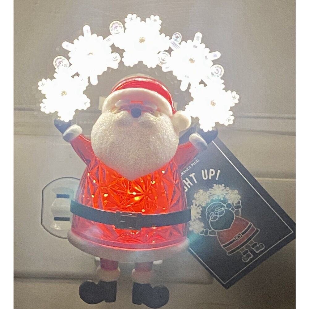 NEW Santa GLOW Wallflower NIGHTLIGHT Plug-In Bath & Body Works